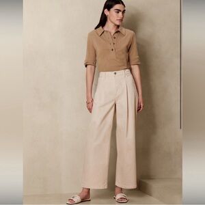 High-Rise wide-leg cropped Jean 6/28 tall